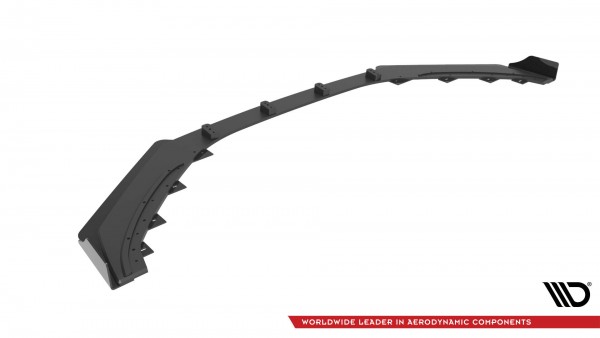 Street Pro Front Ansatz für +Flaps für + Flaps Hyundai Veloster N Mk2 schwarz Hochglanz