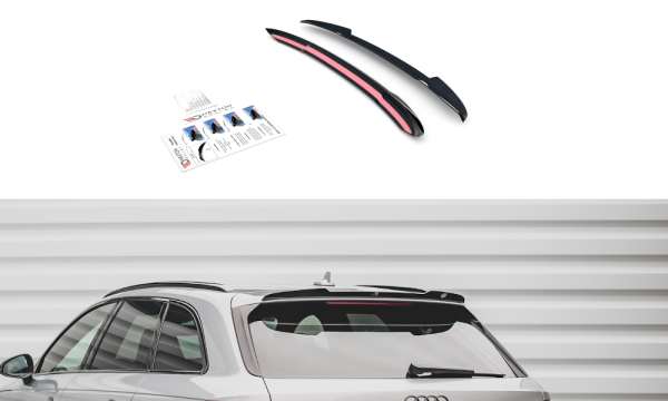 Spoiler CAP V.2 für Audi S4 / A4 S-Line Avant B9 schwarz Hochglanz