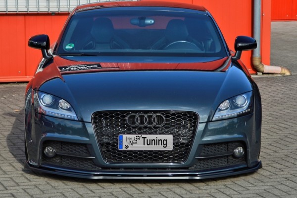 Cup Frontspoilerlippe aus ABS Kunststoff gefertigt hochglanz schwarz Audi TTS, 8J Ab Bj.: 2009- Coup