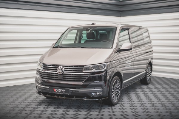 Front Ansatz V.2 für Volkswagen T6 Facelift schwarz Hochglanz