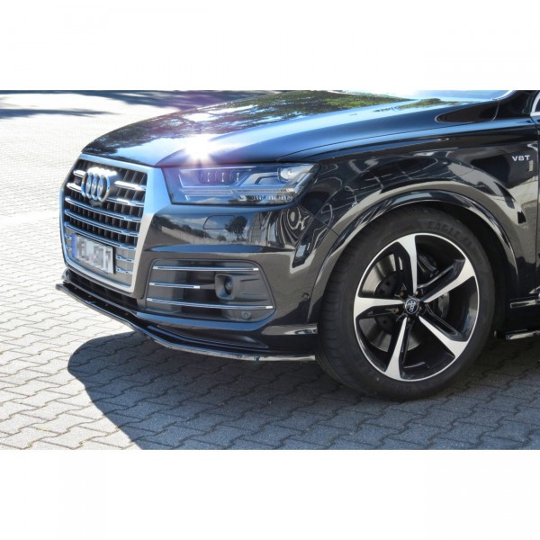 Front Ansatz für Audi SQ7 / Q7 S-Line Mk.2 schwarz Hochglanz