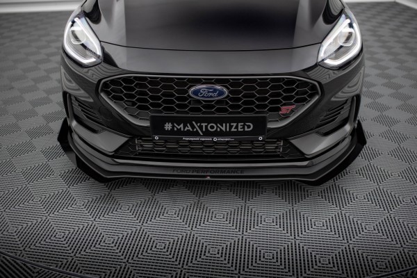 Front Flaps Ford Fiesta ST Mk8 Facelift schwarz Hochglanz