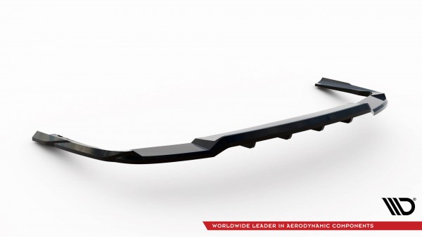 Hinten Splitter (mit einem vertikalem balken) für Volkswagen Passat GT B8 Facelift USA schwarz Hochg