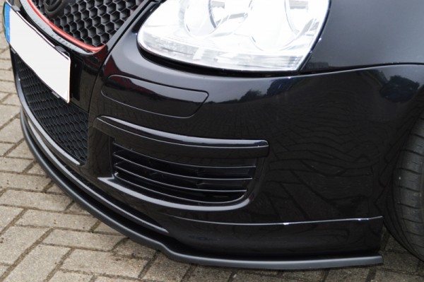 Cup Frontspoilerlippe aus ABS hochglanz schwarz VW Golf 5, 1K Bj.: 2003-2008 Frontspoiler nur passe