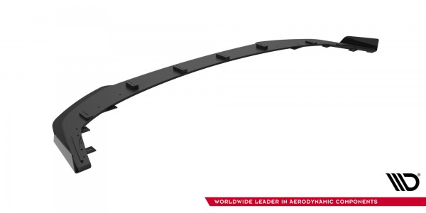 Street Pro Front Ansatz für +Flaps für + Flaps Mitsubishi Lancer EVO X schwarz Hochglanz