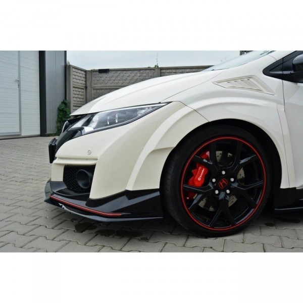 Front Ansatz für v.2 HONDA CIVIC IX TYPE R schwarz Hochglanz