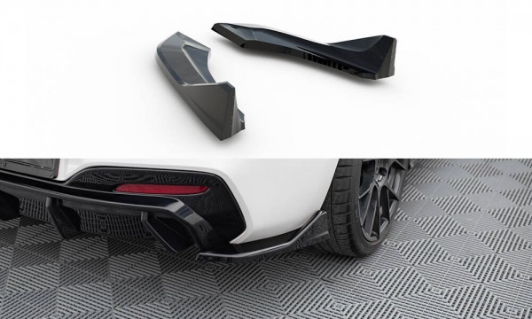 Heck Ansatz Flaps Diffusor für (Für heckansatz V.3) BMW 1er M-Paket / M140i F20 Facelift schwarz Ho