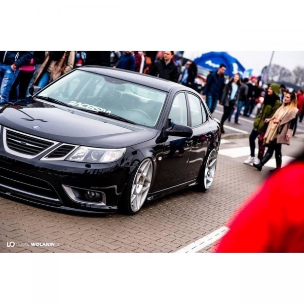 Front Ansatz für SAAB 9-3 TURBO X schwarz Hochglanz