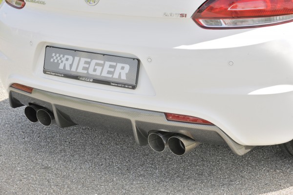 Rieger Heckeinsatz für R-Line Heckschürze VW Scirocco 3 (13) 2-tür.