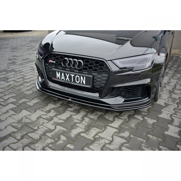 Front Ansatz V.2 für Audi RS3 8V FL Sportback schwarz Hochglanz