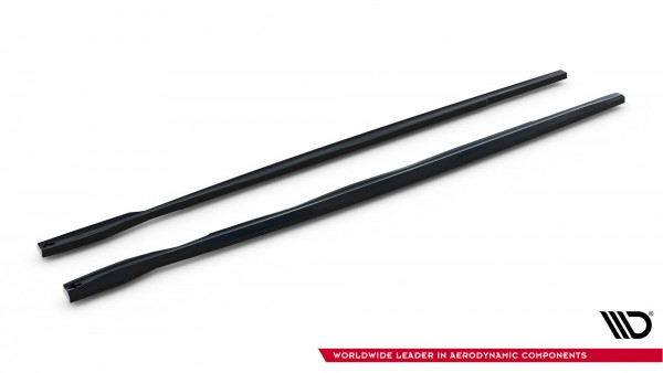 Seitenschweller Ansatz für BMW 1er M Coupe E82 schwarz Hochglanz