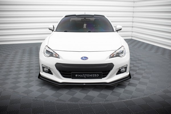 Street Pro Front Ansatz für +Flaps für V.1 + Flaps Subaru BRZ Mk1 schwarz Hochglanz