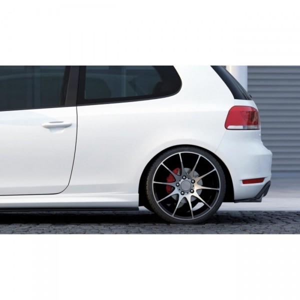 Heck Ansatz Flaps Diffusor für VW GOLF 6 GTI 35TH schwarz Hochglanz