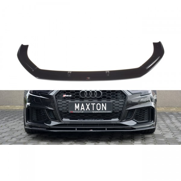 Front Ansatz V.1 für Audi RS3 8V FL Sportback schwarz Hochglanz