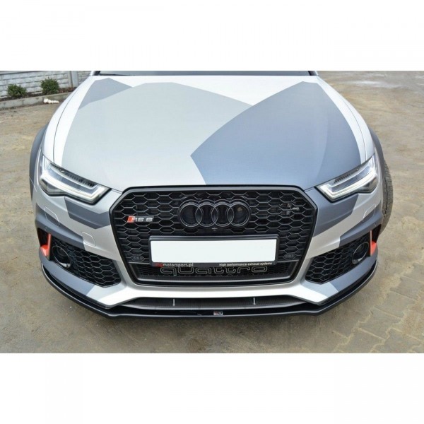 Front Ansatz V.1 für Audi RS6 C7 / C7 FL schwarz Hochglanz