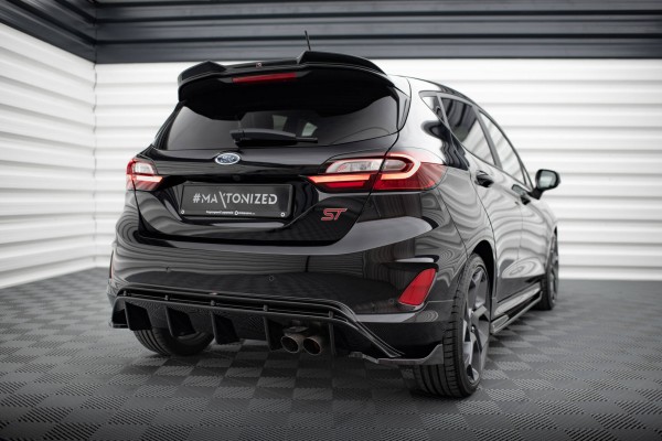 Spoiler CAP für 3D Ford Fiesta ST / ST-Line Mk8 schwarz Hochglanz