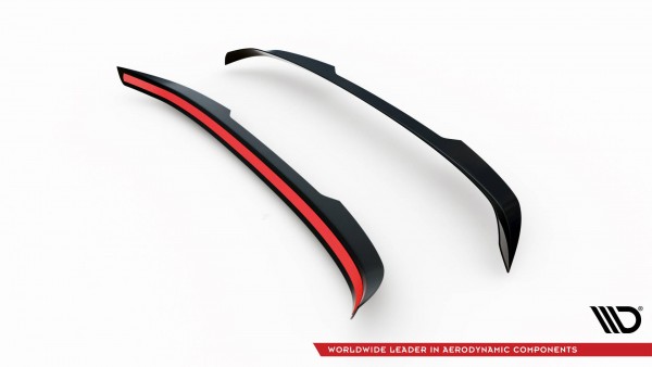 Spoiler CAP für Peugeot 207 Sport schwarz Hochglanz