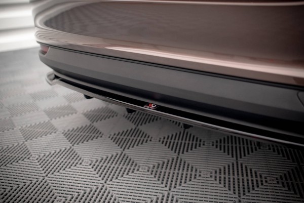 Mittlerer Diffusor Heck Ansatz DTM Look für Fiat Tipo S Limousine Mk1 schwarz Hochglanz