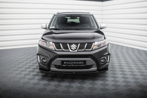 Front Ansatz V.2 für Suzuki Vitara S Mk2 schwarz Hochglanz