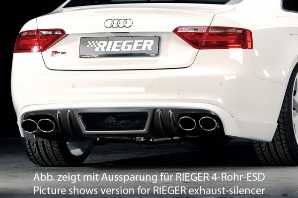 Rieger Heckschürzenansatz Audi A5 S5 (B8/B81) Sportback