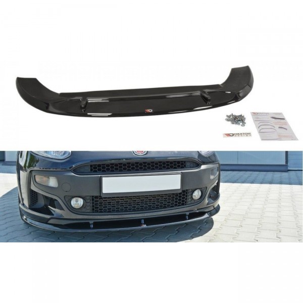 Front Ansatz für Fiat Punto Evo Abarth schwarz Hochglanz