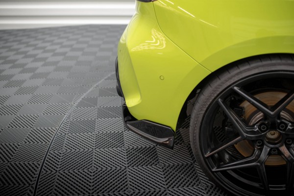 Heck Ansatz Flaps Diffusor für V.9 BMW 1er M-Paket / M135i F40 schwarz Hochglanz