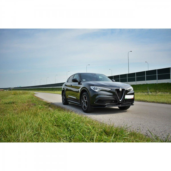 Seitenschweller Ansatz passend für Alfa Romeo Stelvio schwarz matt