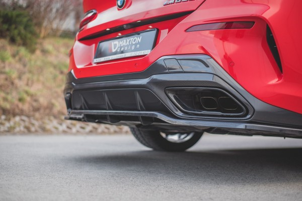 Mittlerer Diffusor Heck Ansatz DTM Look für BMW 8 Coupe M-Paket G15 schwarz Hochglanz