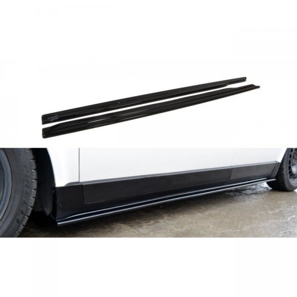 Seitenschweller Ansatz für VW PASSAT B5 schwarz Hochglanz