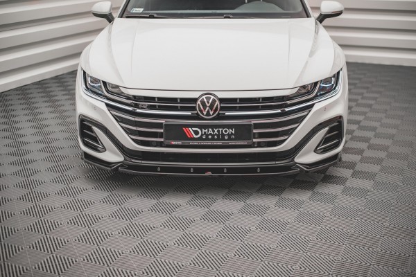 Front Ansatz V.1 für Volkswagen Arteon R-Line Facelift schwarz Hochglanz