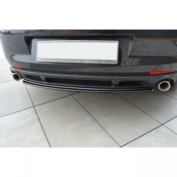 Heck Ansatz Flaps Diffusor für Renault Laguna mk 3 Coupe schwarz Hochglanz
