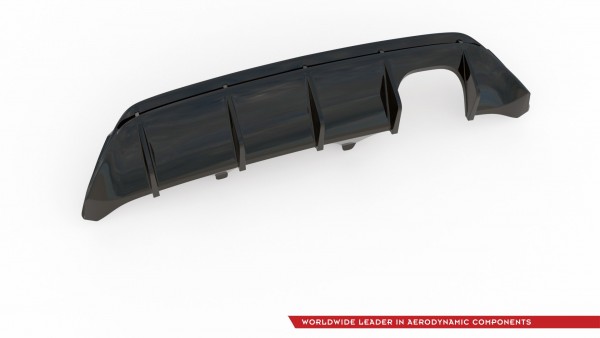 Diffusor Heck Ansatz V.2 für Ford FIesta Mk8 ST schwarz Hochglanz