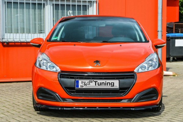CUP Frontspoilerlippe aus ABS hochglanz schwarz Peugeot 208, Facelift Bj.: 2015-2019 Alle Ausführung
