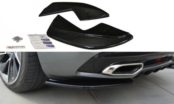 Heck Ansatz Flaps Diffusor für CITROEN DS5 FACELIFT, PREFACE Carbon Look