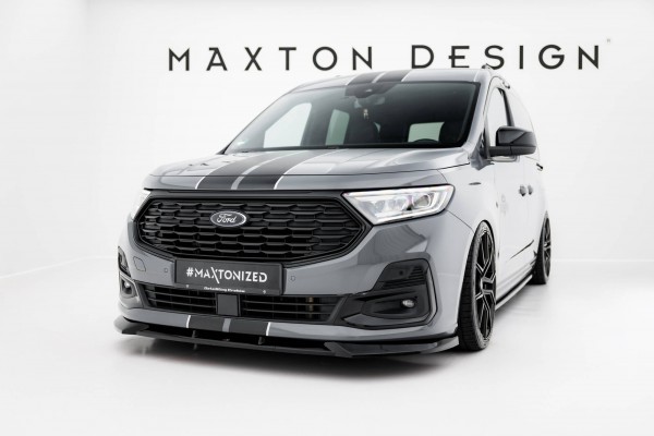 Front Ansatz für Ford Transit Connect Mk3 schwarz Hochglanz