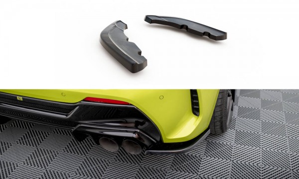 Heck Ansatz Flaps Diffusor V.1 für0 BMW 1er M-Paket / M135i F40 schwarz Hochglanz
