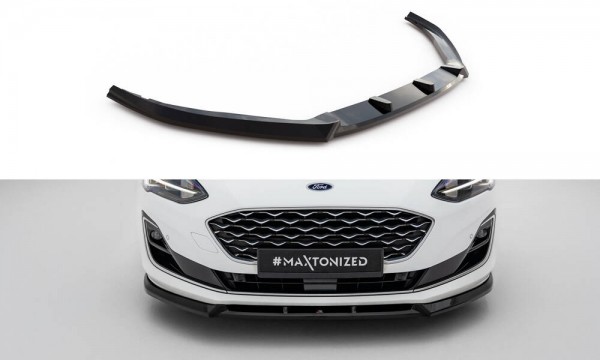Front Ansatz V.2 für Ford Focus Vignale Mk4 schwarz Hochglanz