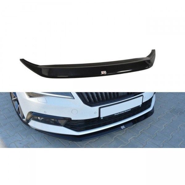 Front Ansatz V.1 für Skoda Superb Mk3 schwarz Hochglanz