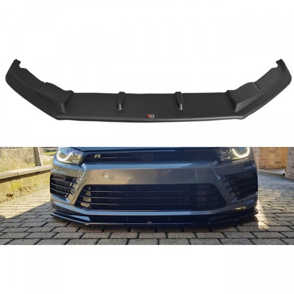 Front Ansatz V.1 für VOLKSWAGEN SCIROCCO MK.3 R FACELIFT schwarz Hochglanz