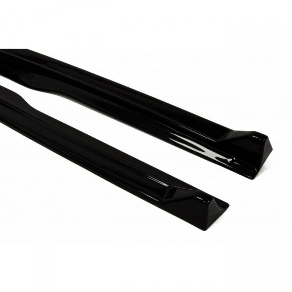 Seitenschweller Ansatz für V.1 für Nissan 370Z schwarz Hochglanz