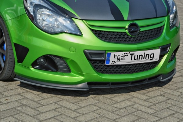 CUP Frontspoiler Flaps aus ABS gefräßt hochglanz schwarz Opel Corsa D OPC, Nürburging Edition Bj.