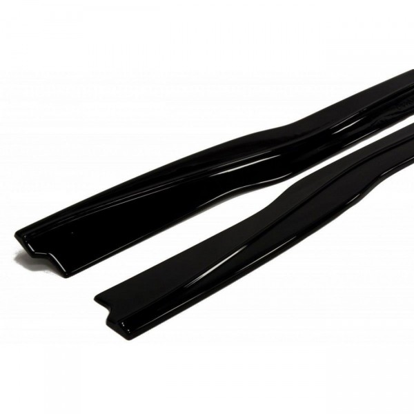 Seitenschweller Ansatz für V.1 für Nissan 370Z schwarz Hochglanz