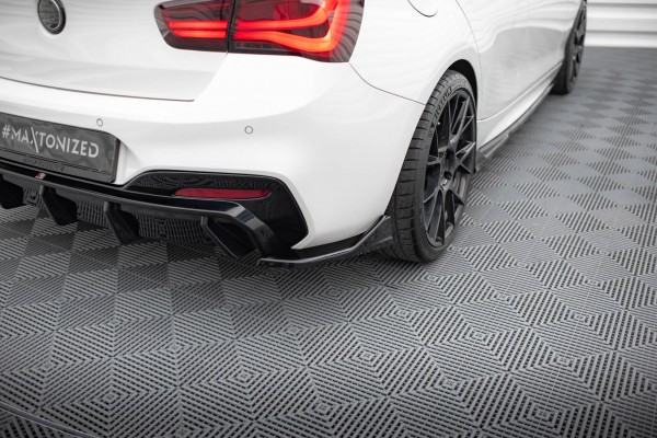 Heck Ansatz Flaps Diffusor für (Für heckansatz V.3) BMW 1er M-Paket / M140i F20 Facelift schwarz Ho