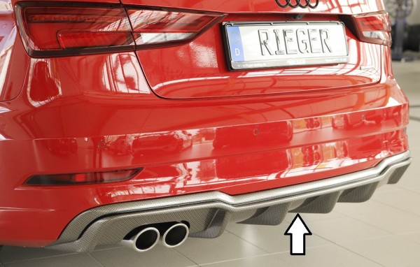 Rieger Heckeinsatz Audi A3 (8V) 5-tür. (Limousine 8VS)