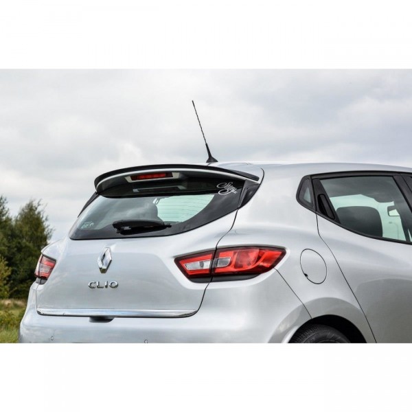 Spoiler CAP für Renault Clio Mk4 schwarz Hochglanz