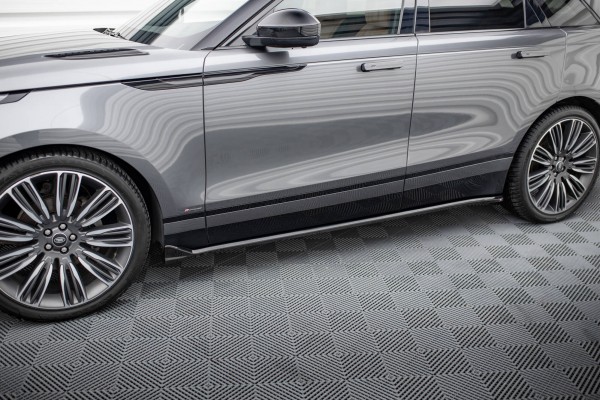 Seitenschweller Ansatz für Land Rover Range Rover Velar R-Dynamic Mk1 schwarz Hochglanz