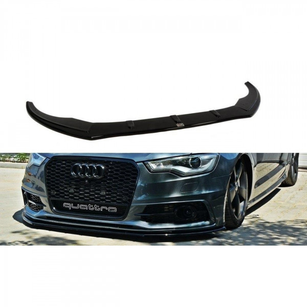 Front Ansatz V.1 für Audi S6 / A6 S-Line C7 schwarz Hochglanz
