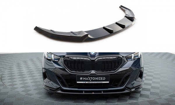 Front Ansatz V.1 für BMW 5er / i5 M-Paket G60 schwarz Hochglanz