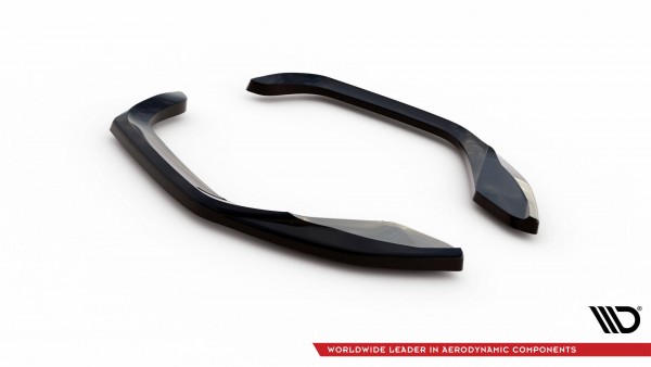 Heck Ansatz Flaps Diffusor V.1 für Cupra Leon Hatchback Mk1 schwarz Hochglanz