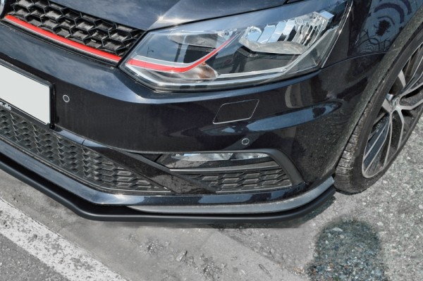 Cup Frontspoilerlippe aus ABS hochglanz schwarz Polo 5, GTI, 6C ab Bj.: 2014-- nur für Polo GTI